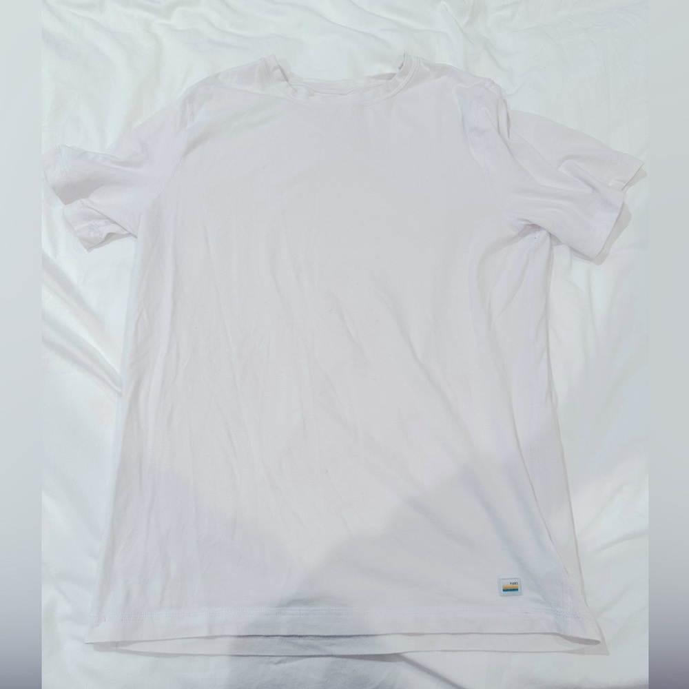 Vuori white Pima cotton t-shirt